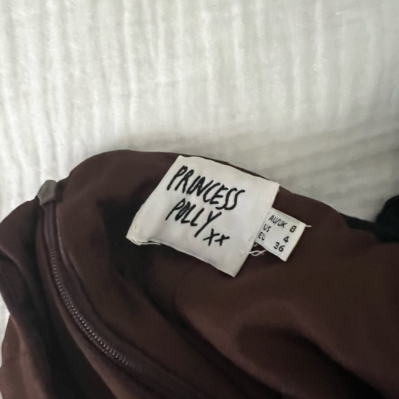 Princess Polly Brown midi halter cut out backless dress - Picture 5 of 5